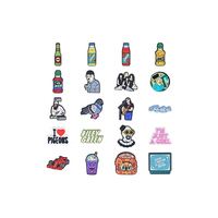 Charmes de chaussures personnalisés pour Pâques, rappeur, chanteur, pop, équipe sportive, dessin animé, athlètes, collations, boissons, équipement, souvenirs en caoutchouc de qualité supérieure, cadeaux de sponsor