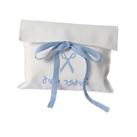 Pochette de luxe personnalisée avec logo imprimé pour bijoux, sac enveloppe en velours à rabat