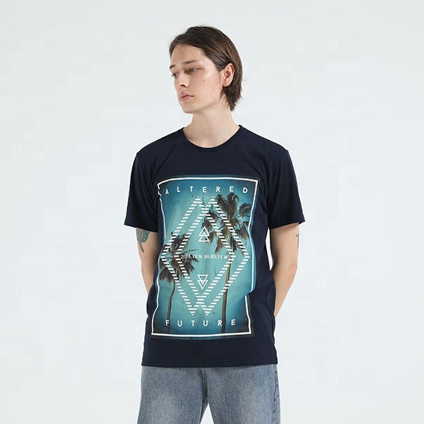 MANNI Wholesale Custom Printing 100 Cotton Casual Tee Blank Tshirts Mens T shirt