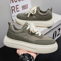 Chaussures Homme 2026 Nouvelle Collection Été – Baskets Décontractées Respirantes en PU et Maille, Légères, à Blocs de Couleurs, Rehaussantes
