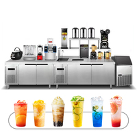 Solution tout-en-un pour boutique de thé à bulles : emballages, ingrédients, machines, équipement pour thé au lait, machine de comptoir pour thé à bulles