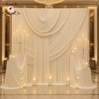 ANNIELU Guirlande de perles blanches en PE à assembler soi-même pour décoration de plafond de mariage, fête d'anniversaire, toile de fond murale pour événements