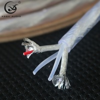 Câble de signal RCA Hi-Fi haut de gamme YIVO XSSH, cuivre plaqué argent 8N, 2 conducteurs blindés, câble PVC pour microphone, DIY, OEM, vente en gros