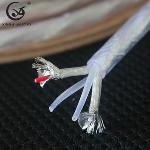 YIVO xsh DIY OEM هاي-end 8N مطلي بالنحاس فضي 2 Core Audio sired أسلاك إشارة HIFI PVC للميكروفون - Product Image 5