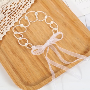 Pháp Retro dual-mục đích ngọc trai tóc ban nhạc dễ thương ngọt ngào tóc <span class=keywords><strong>Loop</strong></span> & siêu Cổ Tích xương đòn chuỗi Retro tóc phụ kiện - Product Image 2