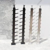 Système de poteaux de garde-corps en acier inoxydable moderne pour terrasse extérieure avec options de tension à faible coût personnalisables