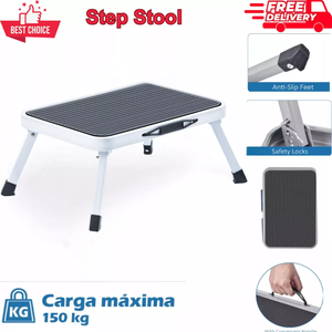 Taburete de paso plegable Fácil de almacenar Pasos de caravana plegables Taburete de un paso rojo antideslizante - Product Image 2