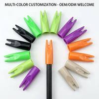 Embout et queue de flèche en plastique durable, adaptés aux flèches de 7 mm de diamètre extérieur, pour accessoires de tir à l'arc professionnels en extérieur