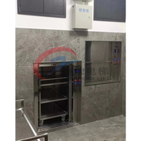Restoranlar İçin Mini Paslanmaz Çelik Servis Asansörü/Yemek Asansörü