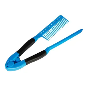 YDM Hairdressing V-comb pull straight hair dual-use comb beauty tool folding comb