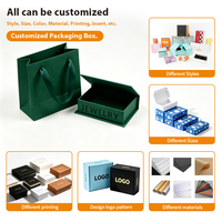 Boîte à bijoux magnétique personnalisée avec logo, finition mate, fermeture sécurisée, pour le rangement de bijoux de luxe