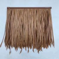 Conception traditionnelle résistant au feu en plastique HDPE synthétique herbe chaume toiture artificielle Tiki cabane mexicaine vente ignifuge