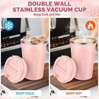 Thermos en acier inoxydable Moioco de 12 oz avec couvercle anti-fuite, idéal pour le café, le thé, les boissons chaudes ou froides et la bière