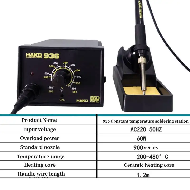 Factory Wholesale 936 Soldering Station Constant Temperature Internal Thermal 60W Welding Fit 900M soldering iron Tip