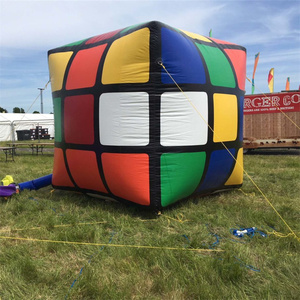 <span class=keywords><strong>Ballon</strong></span> publicitaire géant de décoration commerciale de taille personnalisée, <span class=keywords><strong>cube</strong></span> de Rubik gonflable pour événement en plein air - Product Image 1