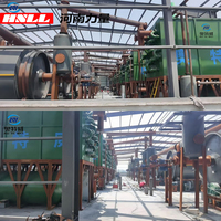 Ligne de production complète de machines de pyrolyse pour transformer les pneus usagés, le plastique et les boues en huile combustible – Usine de pyrolyse par craquage