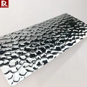 Customized embossed aluminum sheet ribbed stucco plate for lightning grow light