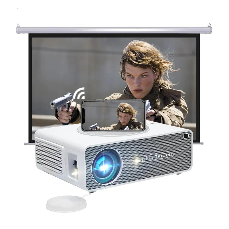 Touyinger Q10 1080p projector led projector 600ANSIlumens home theater projector