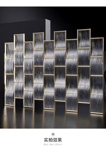 Panneaux muraux décoratifs <span class=keywords><strong>de</strong></span> luxe pour la décoration <span class=keywords><strong>de</strong></span> la <span class=keywords><strong>pièce</strong></span>, écran <span class=keywords><strong>de</strong></span> séparation <span class=keywords><strong>de</strong></span> <span class=keywords><strong>pièce</strong></span>, <span class=keywords><strong>panneau</strong></span> doré pour la décoration, Homedeco LED - Product Image 6