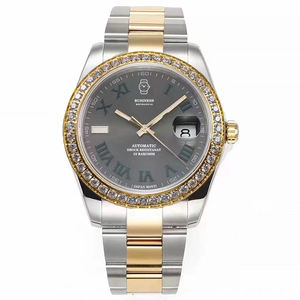 Montres-bracelets mécaniques de luxe pour hommes Calendrier du mouvement 3235 Montres automatiques avec lunette diamantée - Product Image 3