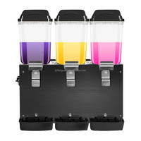 Distributeurs de boissons à 2 réservoirs en verre – Machine à jus froids et chauds – Distributeur de jus de fruits