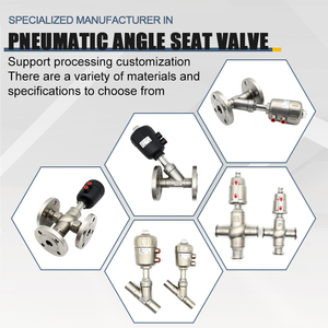 JTALV Asiento angular de acero inoxidable tipo Y con actuador de medios de base de puerto de rosca baja para alta temperatura y servicio neumático - Product Image 6