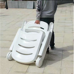 <span class=keywords><strong>Chaise</strong></span> longue <span class=keywords><strong>de</strong></span> plage en plastique blanc BC-2 pliable au design moderne pour une utilisation en extérieur Nouveau produit à bon prix - Product Image 5