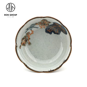 Vente chaude <span class=keywords><strong>pied</strong></span> haut forme de fleur support à gâteau plateau de service restaurant de style chinois fruits dessert <span class=keywords><strong>assiette</strong></span> - Product Image 4