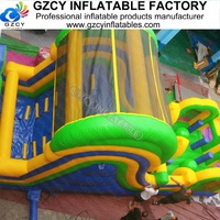 Château gonflable en PVC robuste, parcours d'obstacles Big Baller avec souffleur, certifié CE pour les carnavals et les entreprises de location