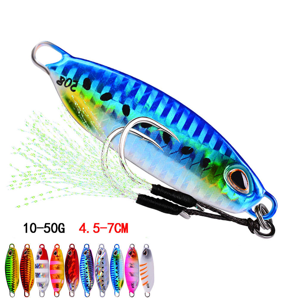 5Pcs Metal Micro Jigs Butterfly Jig Fishing Lure 40g Snapper Luminous
