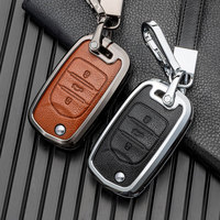 Coque de protection en métal pour porte-clé, étui à rabat porte-clés compatible avec Baojun Valli 530 510 730 310w 360 E100 E200 Nano EV Hongguang Mini S3