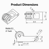 Kit d'engrenages hélicoïdaux d'extrudeur en acier trempé avec revêtement DLC et poignée pour imprimantes 3D Bambu Lab X1 P1 Series - Vente en gros