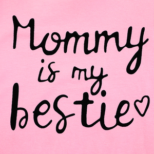 Conjunto de 2 Piezas de Ropa para Niña Pequeña, Moda Otoño, Color Rosa, Algodón Transpirable, Manga Larga, Cierre de Botones a Presión, Venta al Por Mayor - Product Image 4