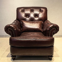 Fauteuil Rétro Américain : Fauteuil Tigre Designer, Chaise de Relaxation Idéale pour Salons, Hôtels et Clubs de Cigares