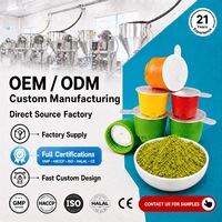 Supplément de protéines en poudre OEM, isolat de protéines de lactosérum au matcha, 3g PP, qualité alimentaire, bouchon à vis, nutrition sportive, fabricant certifié GMP