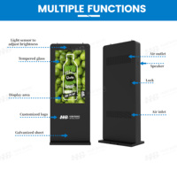 65 inch outdoor waterdichte smart LCD-scherm HD display reclamezuil tv goedkope prijs digitale signage