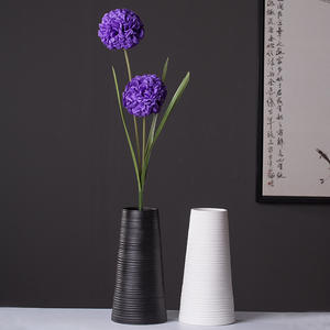 Jarrón de Porcelana Nórdico Simple y Moderno para Mesa, Arreglo Floral Blanco para el Hogar, Secador de Flores Retro, Artesanía Creativa China - Product Image 4