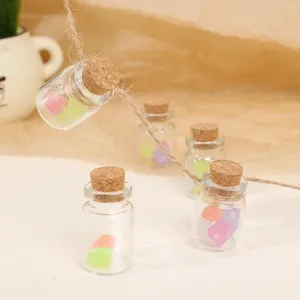 Flacon en verre vide portable pour huile essentielle, huile capillaire, échantillon, bouteilles en verre avec bouchon, mini-bouteille, bouteille en verre DIY - Product Image 6