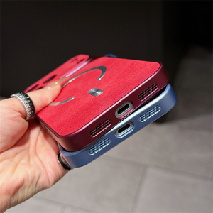 Funda Magnética de Tela Vaquera Retro de Lujo para Teléfono Móvil, Compatible con iPhone 18 Pro Max 17 16 15 14 13, Carcasa Mate Antigolpes - Product Image 6
