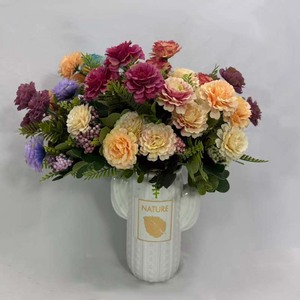 Flores Artificiais: 5 Hastes de Peônia de Tecido para Casamentos, Dia das Mães, Casa, Escritório, Festas, Hotéis <span class=keywords><strong>e</strong></span> Janelas - Product Image 2