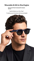 Lunettes Intelligentes A2C avec Caméra, Traduction IA, Photo et Vidéo 800W, Reconnaissance d'Images, Appels et Musique