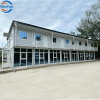 Maison modulaire préfabriquée WinFair Panama de 20 pieds à double étage avec toilettes pour unité d'habitation secondaire/annexe