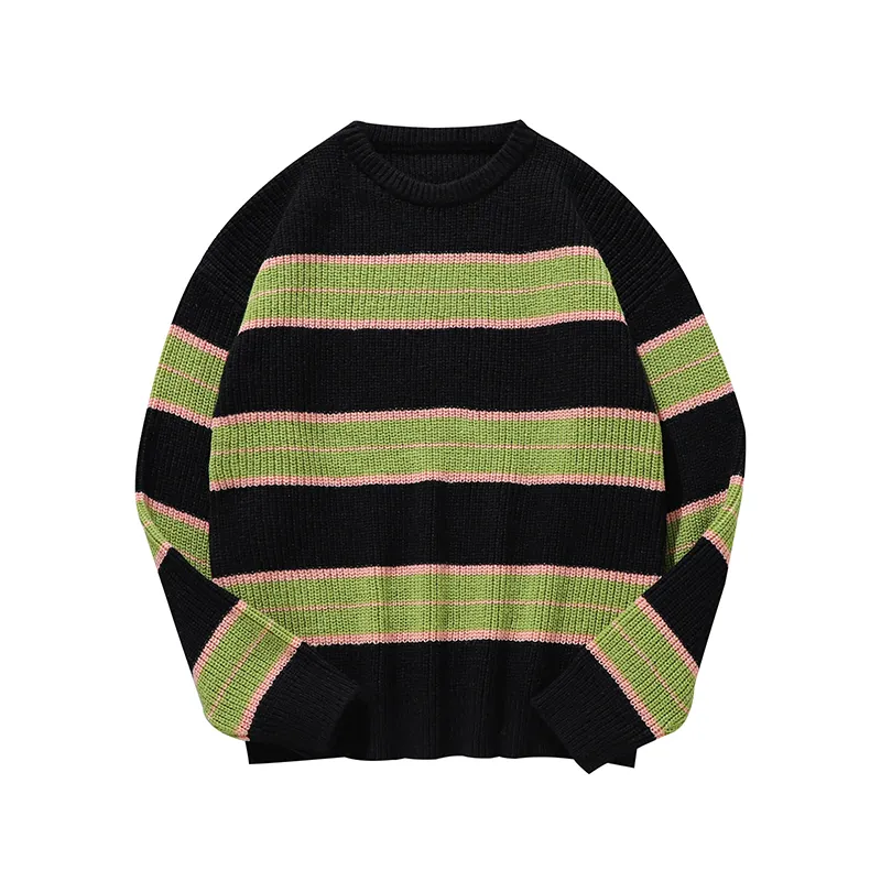 Dovfanny Mimixiong Customized Stripe Knitting Suit Preferences Wool Knitwear Sweaters Tops Cashmere Sweater Men Winter Knitwear