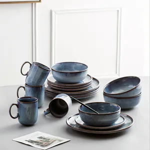 Amazon 2022, лидер продаж, набор керамической посуды в скандинавском стиле, набор керамической фарфоровой посуды с большой скидкой