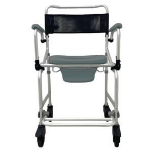 Silla de Baño de Acero D55, Plegable, Altura Ajustable, Capacidad de 120 kg, para Ancianos, Discapacitados, Cuidado Médico, Seguridad en el Baño - Product Image 6