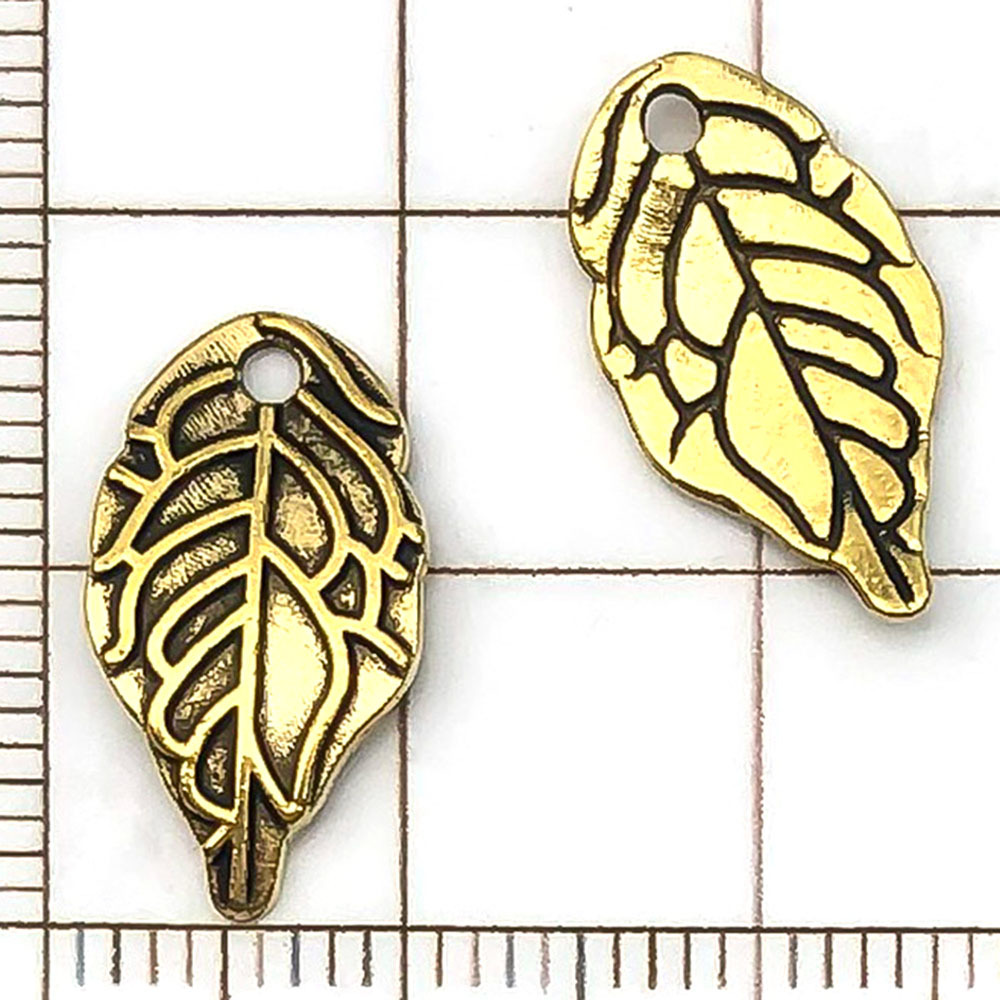 Une feuille d'or ancienne - 0,7g - 17*10mm - 19872