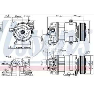 OE 9676552680 1735914ซีตรองรีเลย์ I <span class=keywords><strong>Ivan</strong></span> BK21-19D629-BA SD7V16คอมเพรสเซอร์ AC อัตโนมัติ (แบรนด์ Datwy) - Product Image 2