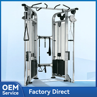 Système de croisement de câbles professionnel, cadre en acier robuste, poulies réglables, machine de musculation multifonctionnelle pour salle de sport commerciale