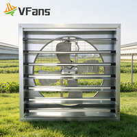 Ventilateur d'extraction industriel VFans 300-1530mm à entraînement direct par courroie, garantie 3 ans, puissant, économique, grand ventilateur pour grange