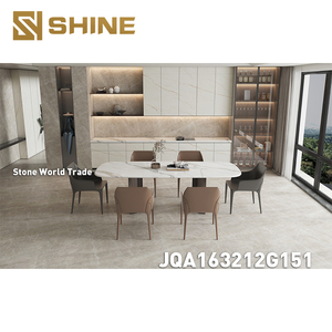 Panneau flexible de feuille de pierre frittée de 6mm pour la surface de meubles de porte d'armoire et le revêtement mural commercial - Product Image 6